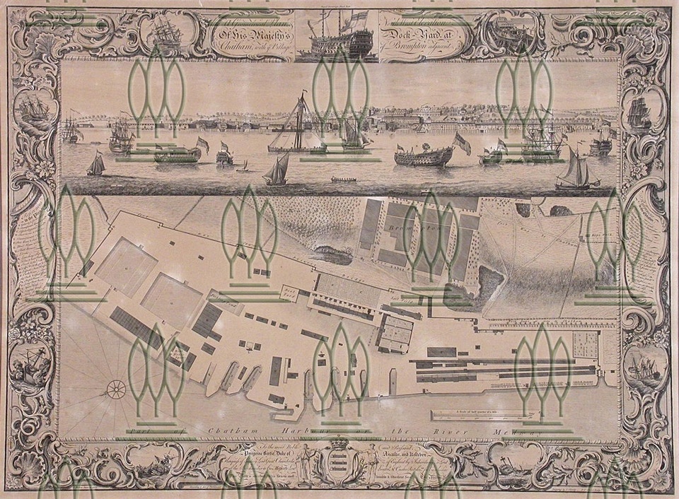 A geometrical Plan and North-West Elevation . . . Chatham (Kulturstiftung Dessau-Wörlitz CC BY-NC-SA)