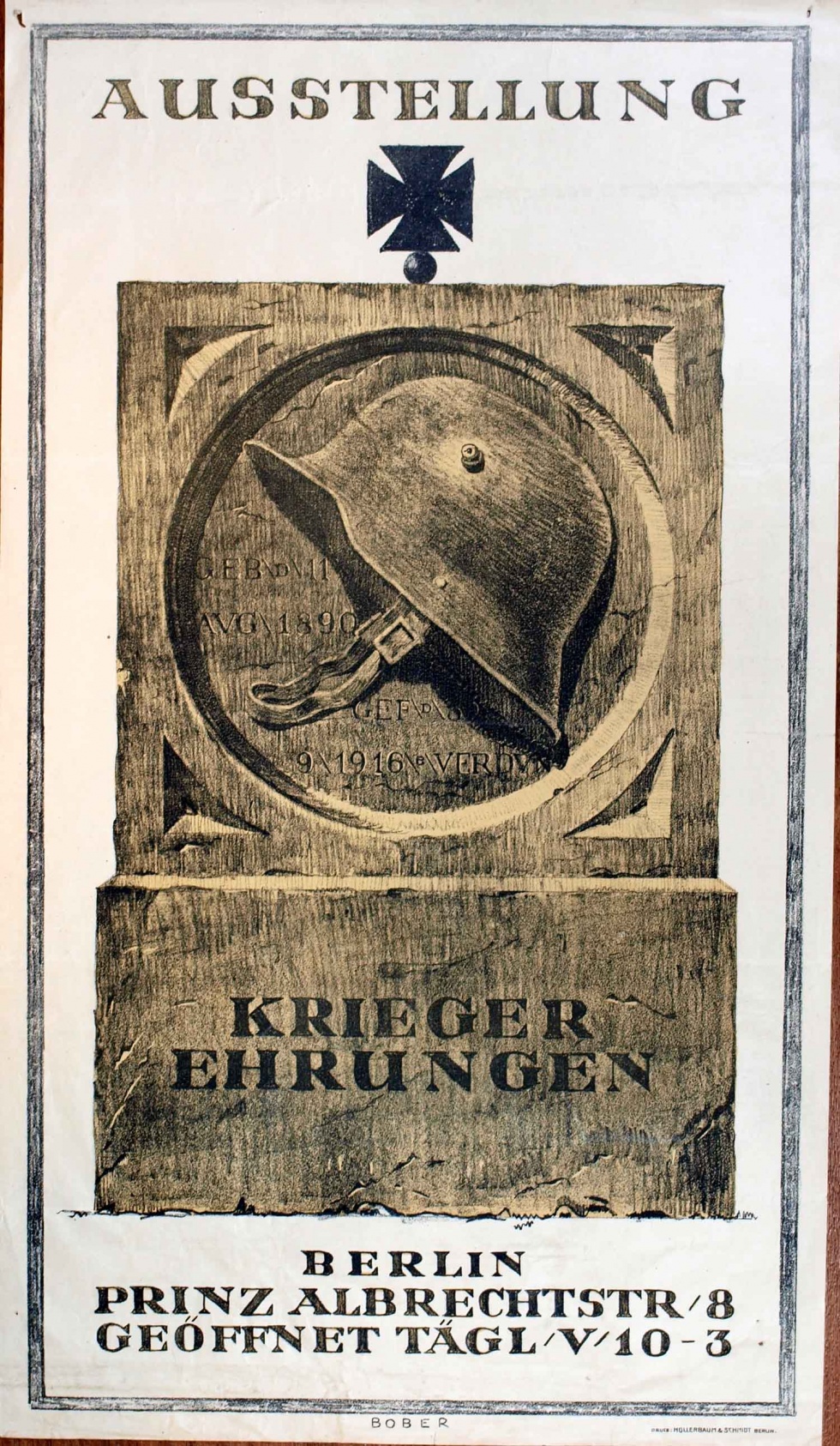 Plakat/ Ausstellung &quot;Kriegerehrung&quot;, 1. Weltkrieg 1914- 1918 (Museum Weißenfels - Schloss Neu-Augustusburg CC BY-NC-SA)
