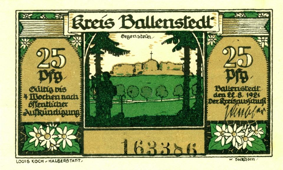 Serienschein, Kreis Ballenstedt (25 Pfennig) (Kulturstiftung Sachsen-Anhalt CC BY-NC-SA)
