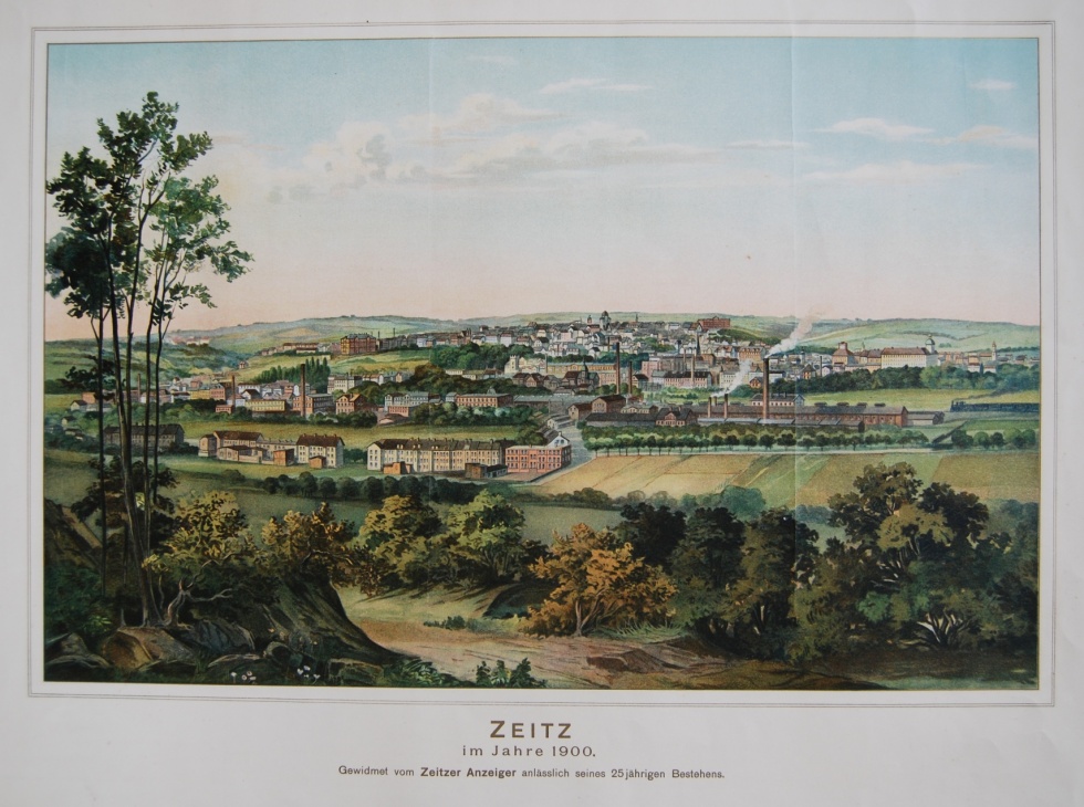 Zeitz im Jahre 1900 (Museum Schloss Moritzburg Zeitz CC BY-NC-SA)