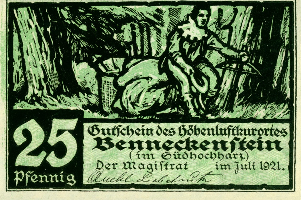 Serienschein Stadt Benneckenstein (25 Pfennig) (Kulturstiftung Sachsen-Anhalt CC BY-NC-SA)