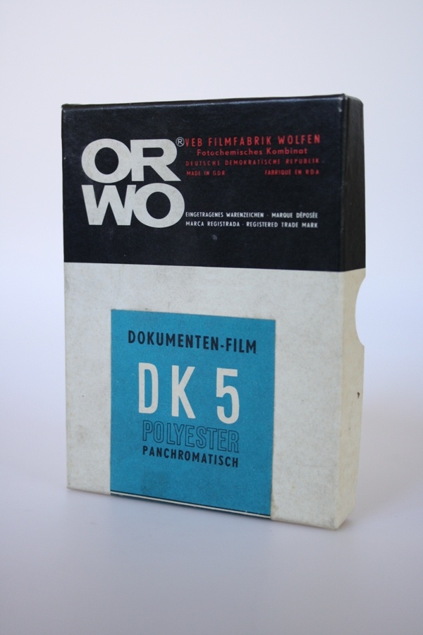 ORWO Dokumentenfilm DK 5 (Industrie- und Filmmuseum Wolfen CC BY-NC-SA)