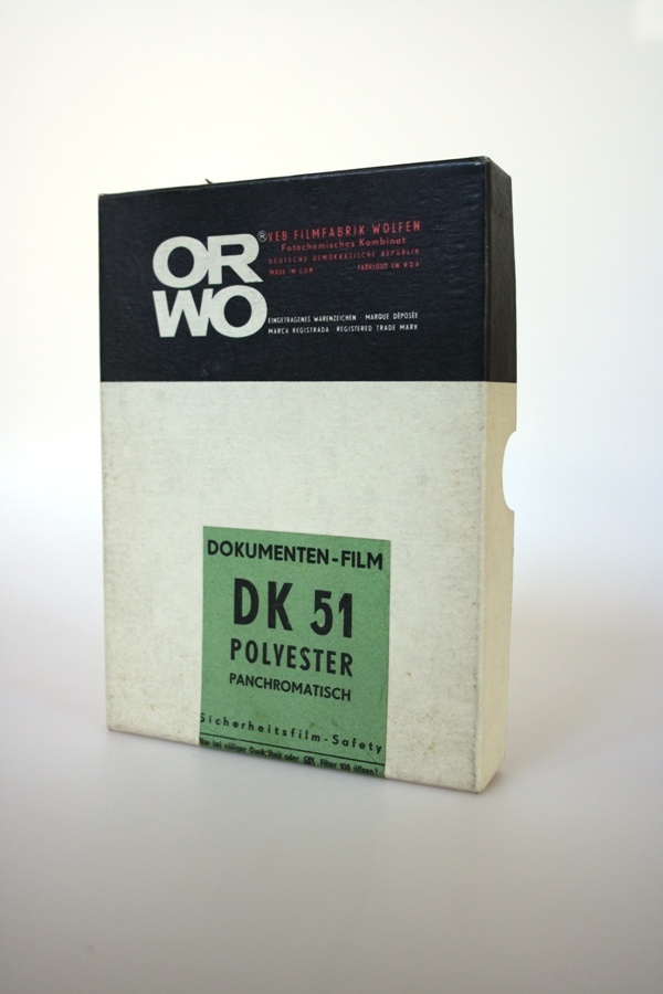 ORWO Dokumentenfilm DK 51 (Industrie- und Filmmuseum Wolfen CC BY-NC-SA)