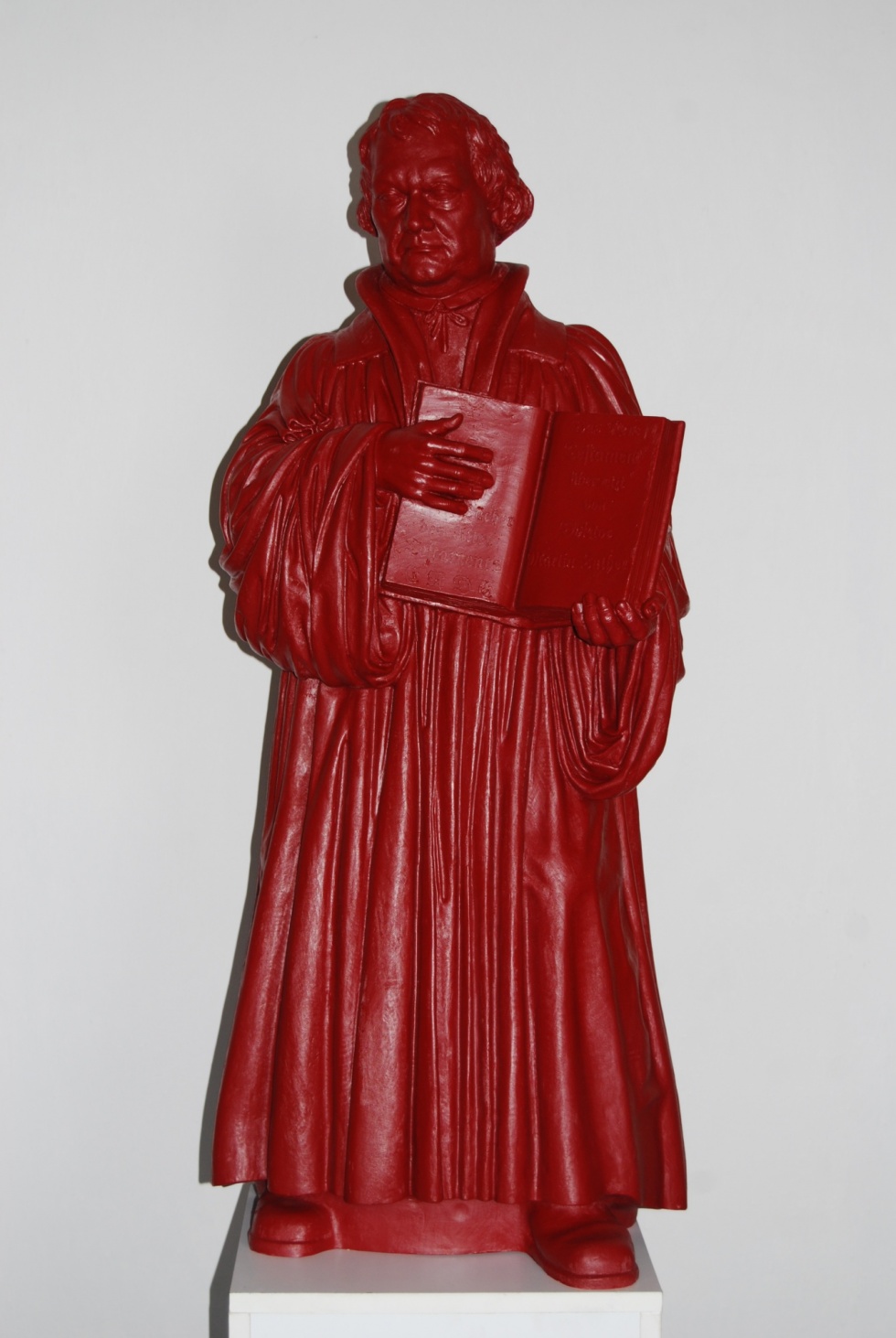 Verkleinerte Replik des Lutherstandbildes auf dem Markt von Wittenberg (Museum Schloss Moritzburg Zeitz CC BY-NC-SA)
