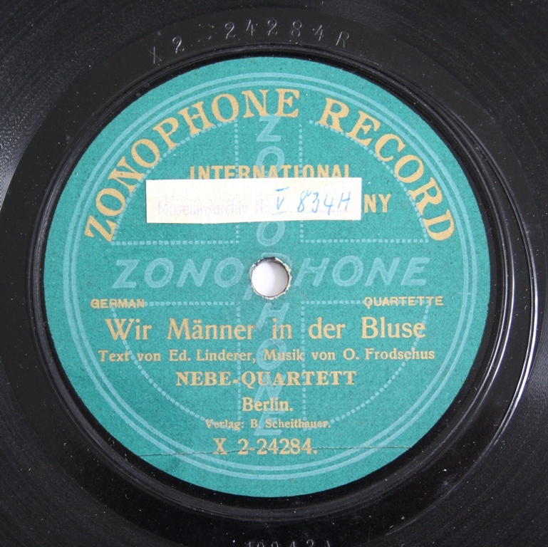 Schallplatte 78 rpm Zonophone (Kreismuseum Bitterfeld CC BY-NC-SA)