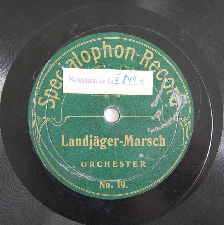 Schallplatte 78 rpm des Labels Specialophon (Kreismuseum Bitterfeld CC BY-NC-SA)