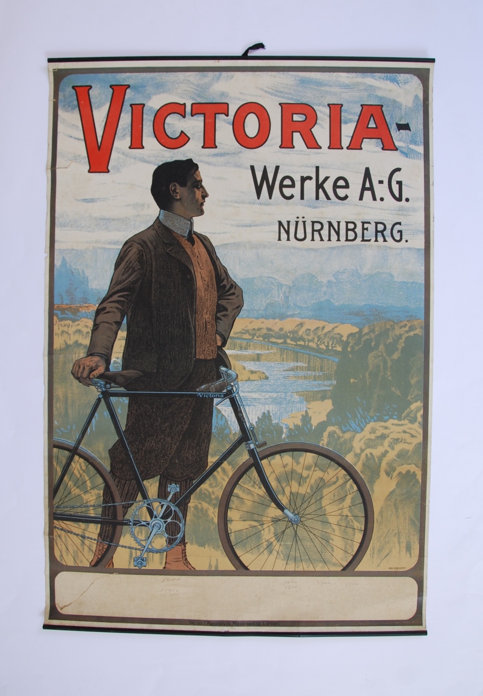 Werbeplakat für die Victoria - Werke A.G. Nürnberg (Museum Schloss Moritzburg Zeitz CC BY-NC-SA)