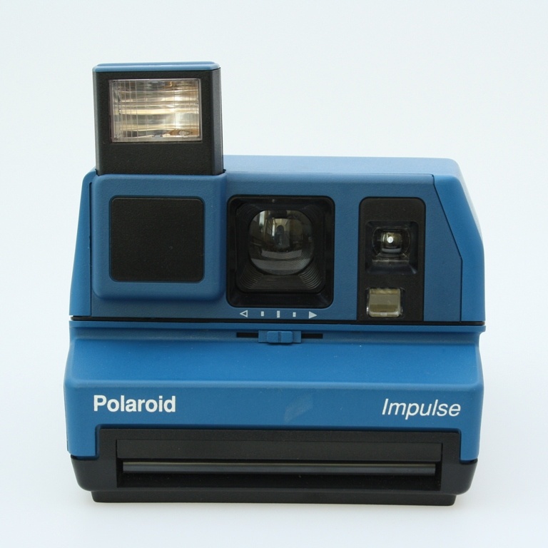 Polaroid Impulse (blau) (Industrie- und Filmmuseum Wolfen CC BY-NC-SA)
