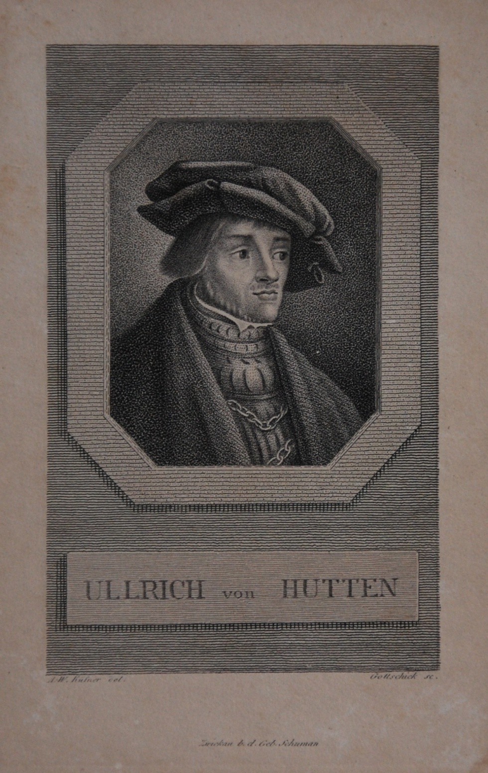 Porträt Ullrich Hutten (Museum Schloss Moritzburg Zeitz CC BY-NC-SA)