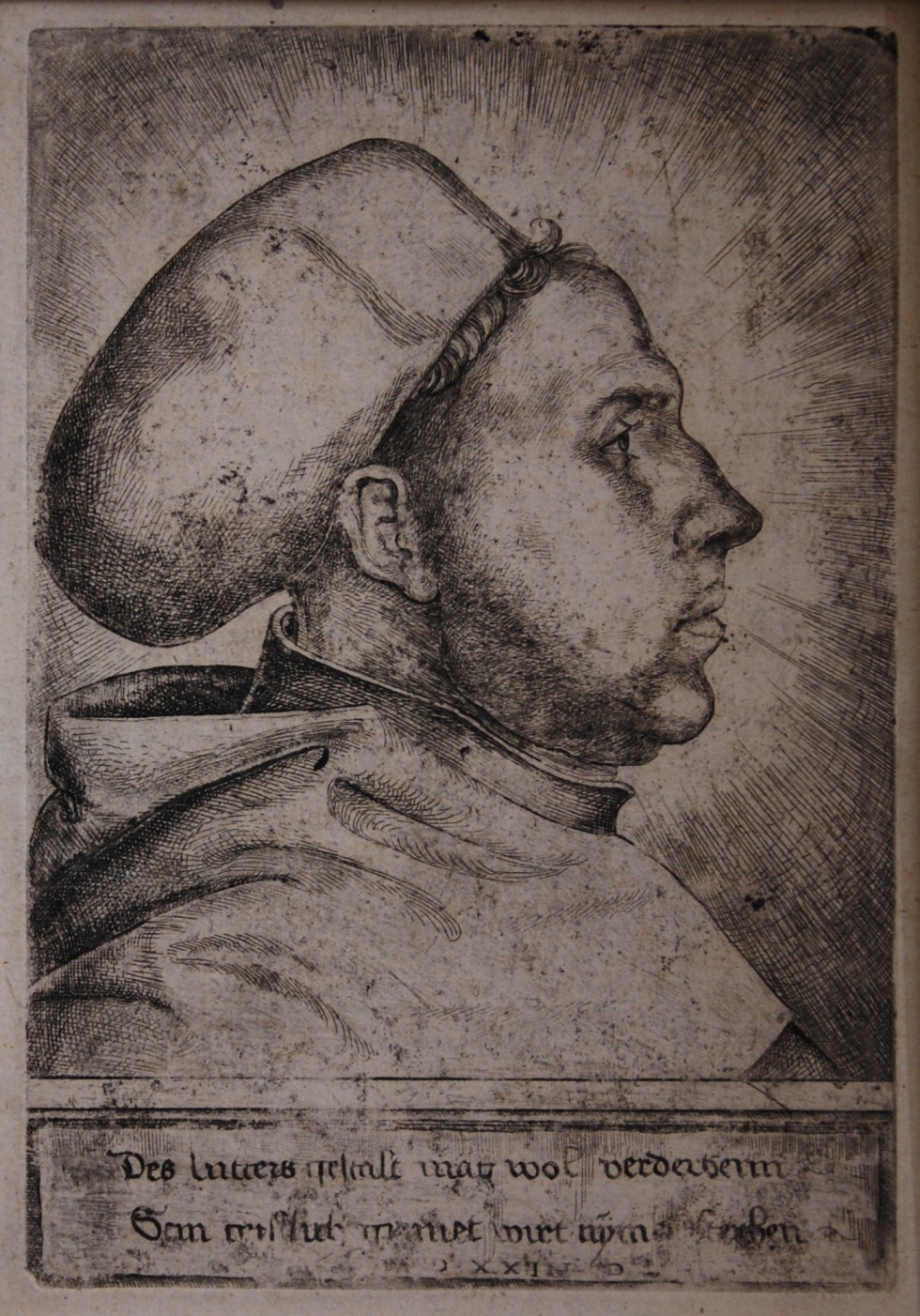 Porträt Martin Luther (Museum Schloss Moritzburg Zeitz CC BY-NC-SA)