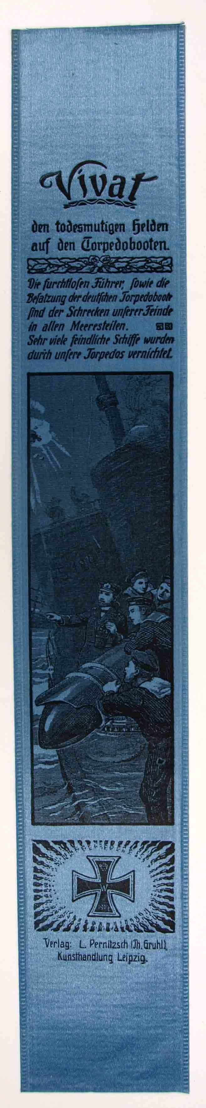 &quot;Vivat den todesmutigen Helden auf den Torpedobooten.&quot;, 1.Weltkrieg, 1914/15 (Museum Weißenfels - Schloss Neu-Augustusburg CC BY-NC-SA)