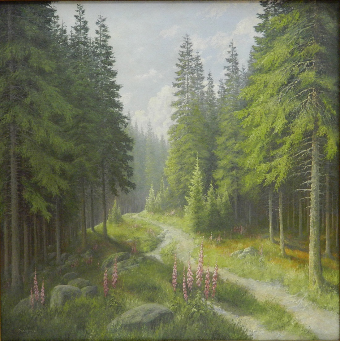 Am Parallelweg - Waldweg im Rennegebiet (Wilhelm Pramme) (Harzmuseum Wernigerode CC BY-NC-SA)