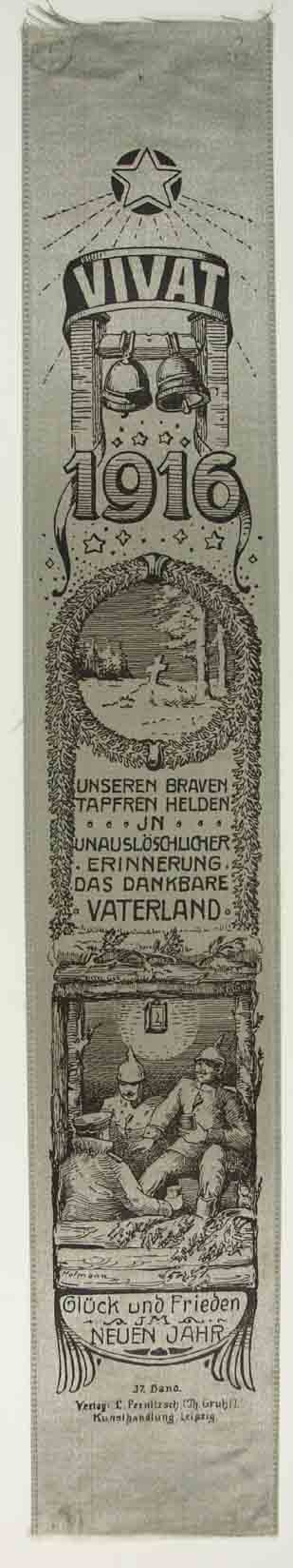 &quot;Vivat Neujahr 1916&quot;, Deutschland 1. Weltkrieg 1915 / 1916 (Museum Weißenfels - Schloss Neu-Augustusburg CC BY-NC-SA)
