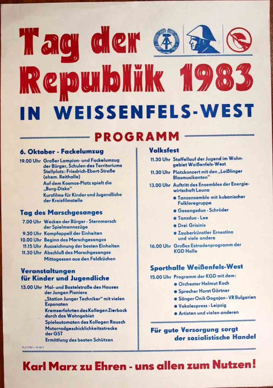 Plakat/Kultur/Propaganda (Museum Weißenfels - Schloss Neu-Augustusburg CC BY-NC-SA)