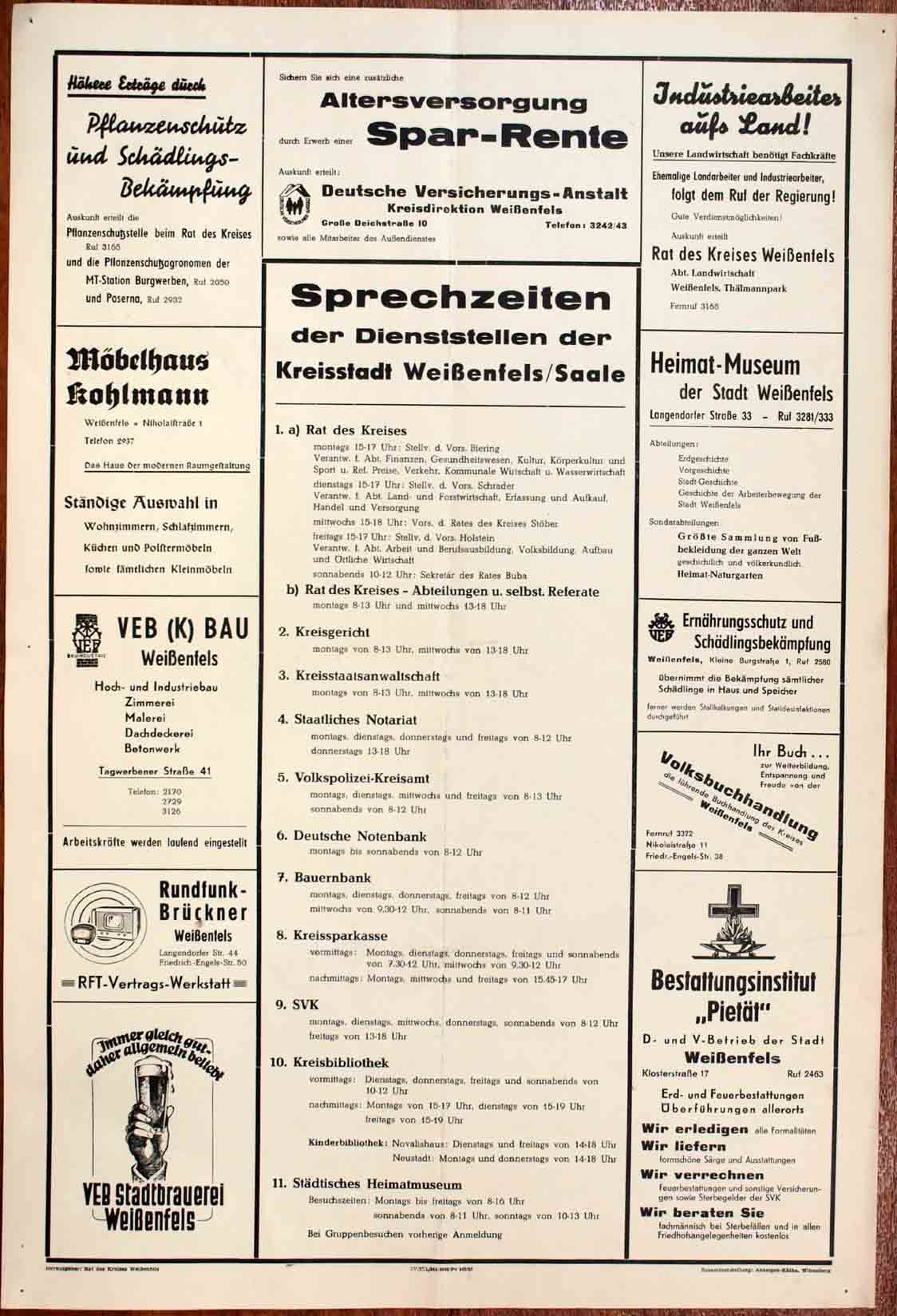 Plakat/ Information/Werbung (Museum Weißenfels - Schloss Neu-Augustusburg CC BY-NC-SA)