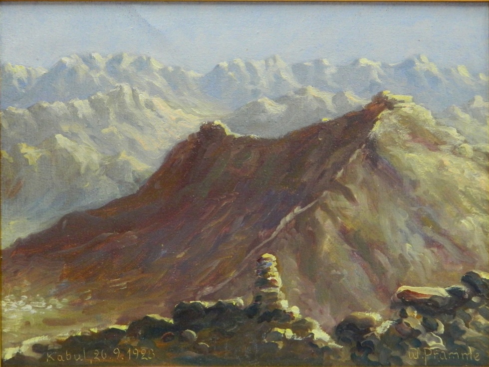 Die Berge bei Kabul 26.9.1928 (Harzmuseum Wernigerode CC BY-NC-SA)