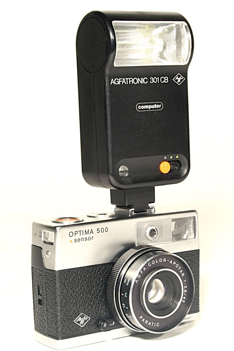 Kleinbildkamera &quot;Agfa Optima 500 sensor&quot; (Industrie- und Filmmuseum Wolfen CC BY-NC-SA)
