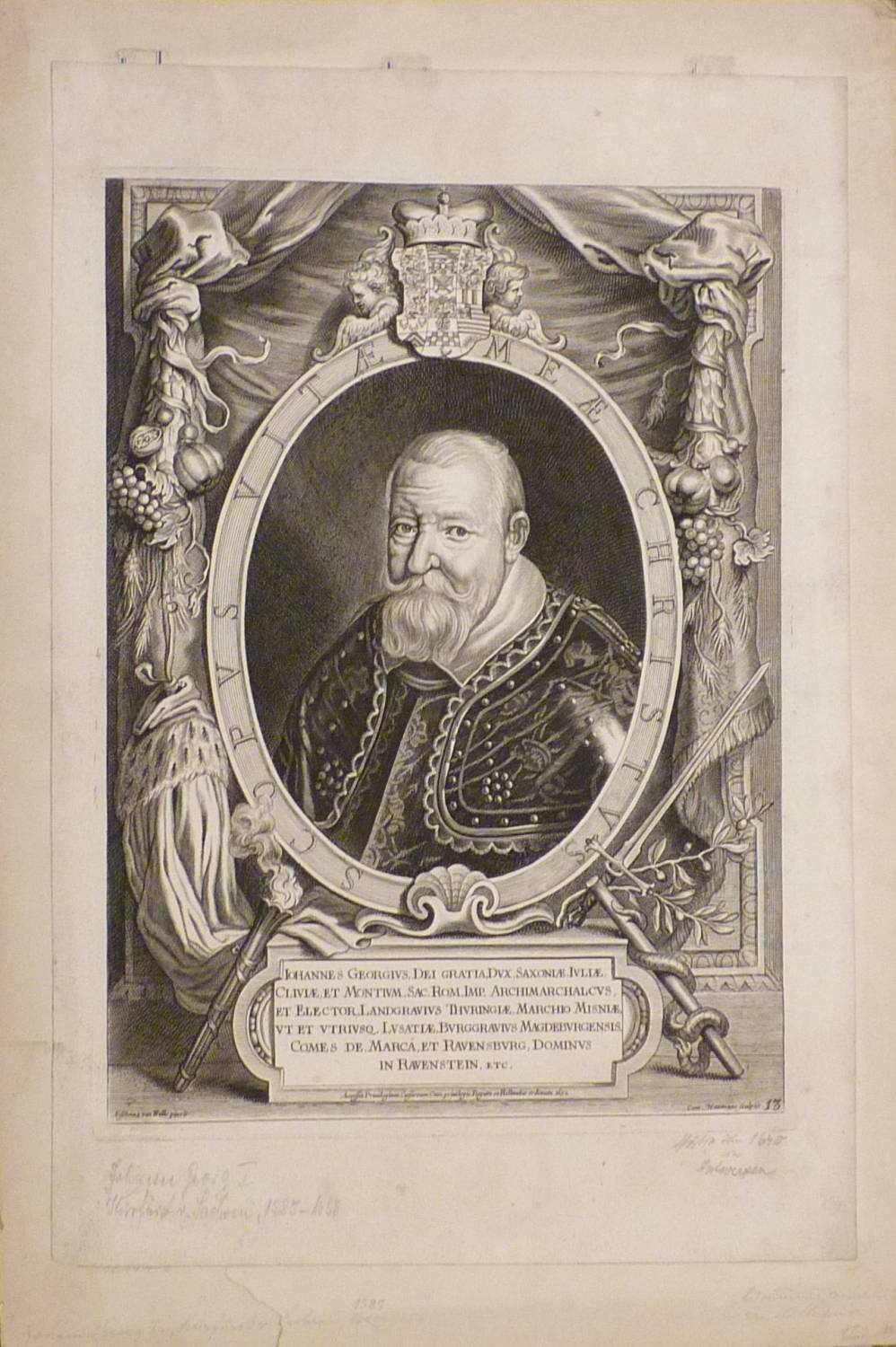 Porträt des Kurfürsten Johann Georg I von Sachsen (Kreismuseum Bitterfeld CC BY-NC-SA)