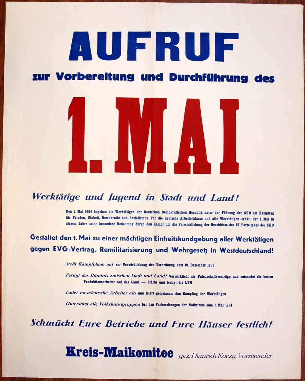 Plakat/Propaganda (Museum Weißenfels - Schloss Neu-Augustusburg CC BY-NC-SA)