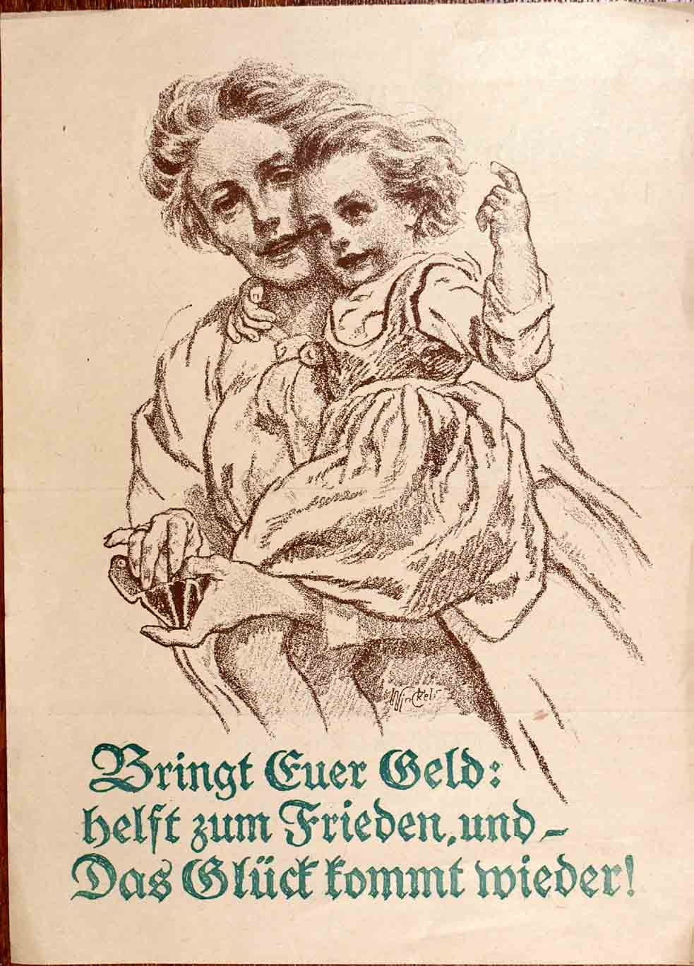 Plakat/Flugblatt/Propaganda &quot;Deutsche Brüder und Schwestern!&quot; (Museum Weißenfels - Schloss Neu-Augustusburg CC BY-NC-SA)