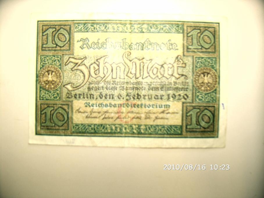 Reichsbanknote 10 Mark (Museum Petersberg CC BY-NC-SA)