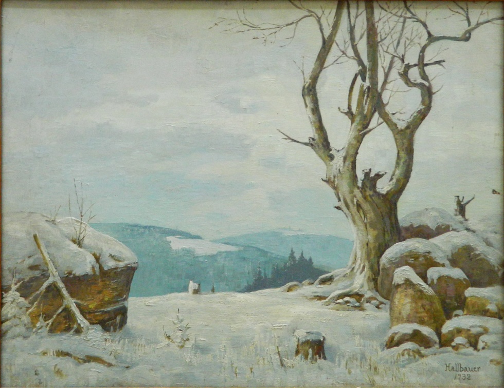 Brocken im Schnee (Harzmuseum Wernigerode CC BY-NC-SA)