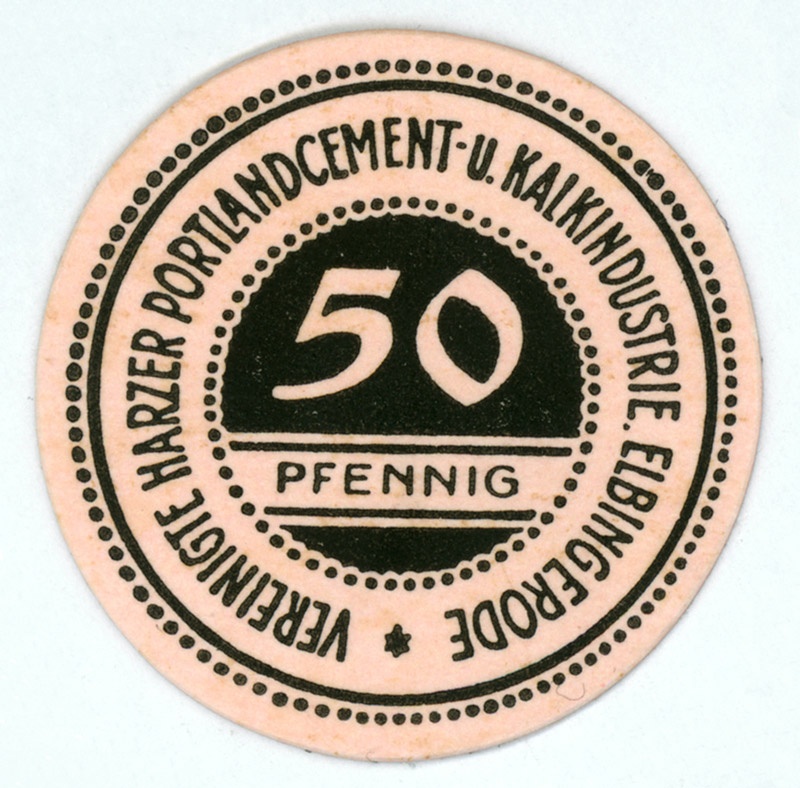 Kleingeldschein Elbingerode (50 Pfennig) (Kulturstiftung Sachsen-Anhalt CC BY-NC-SA)
