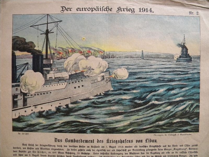 Der europäische Krieg 1914, Das Bombardement ..., Bogen No. 10146 (Schloß Wernigerode GmbH RR-F)