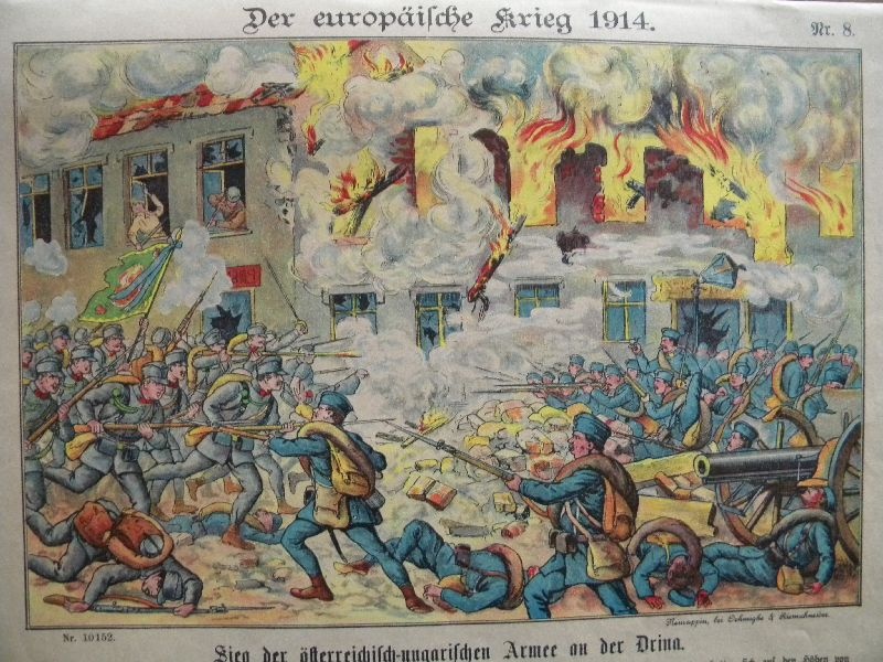 Der europäische Krieg 1914, Sieg der österreichisch ..., Bogen No. 10152 (Schloß Wernigerode GmbH RR-F)