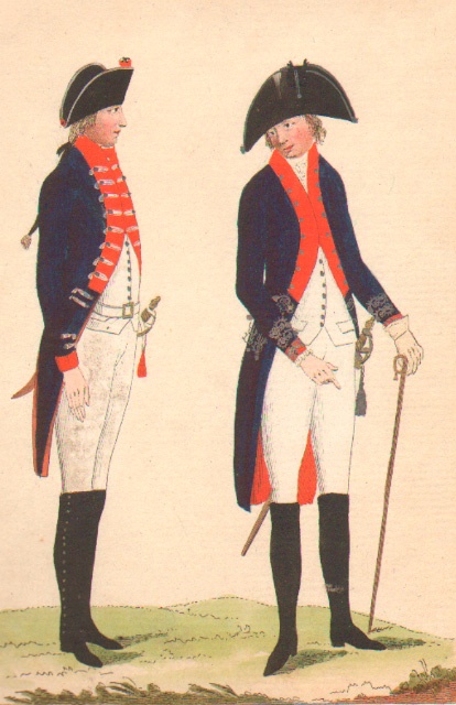 Zwei Offiziere des Regiments Herzog von Braunschweig, Garnison Ballenstedt (Gleimhaus Halberstadt CC BY-NC-SA)