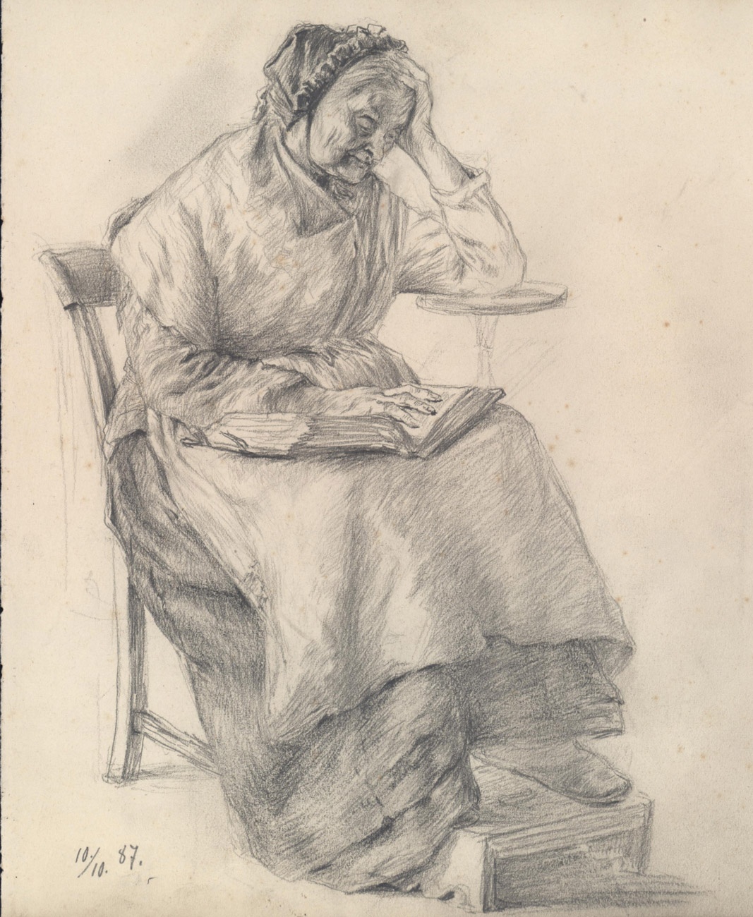 Lesende Frau (Harzmuseum Wernigerode CC BY-NC-SA)