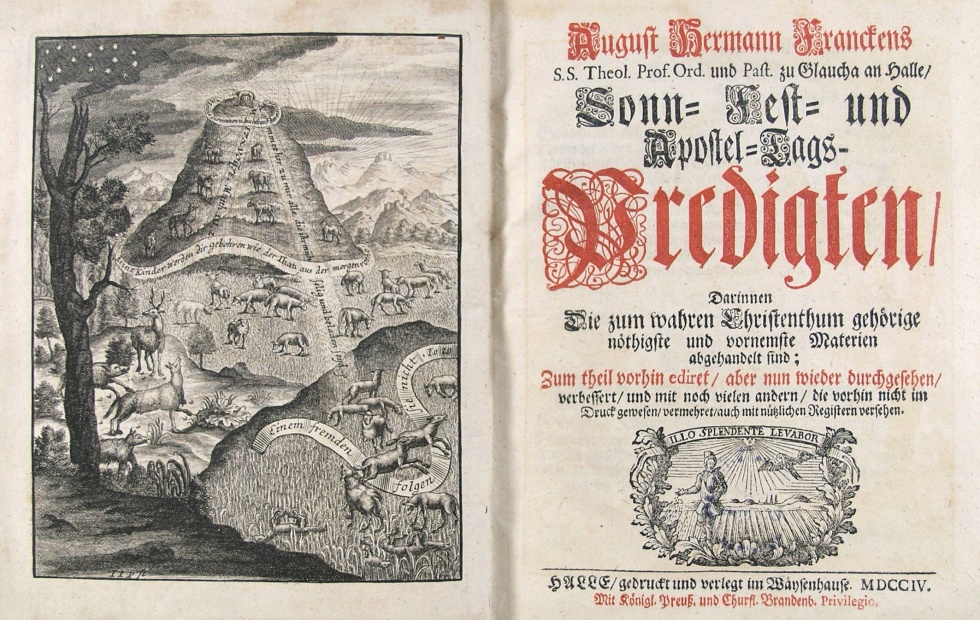 Predigten von August Hermann Francke, 1704 (Franckesche Stiftungen zu Halle CC BY-NC-SA)