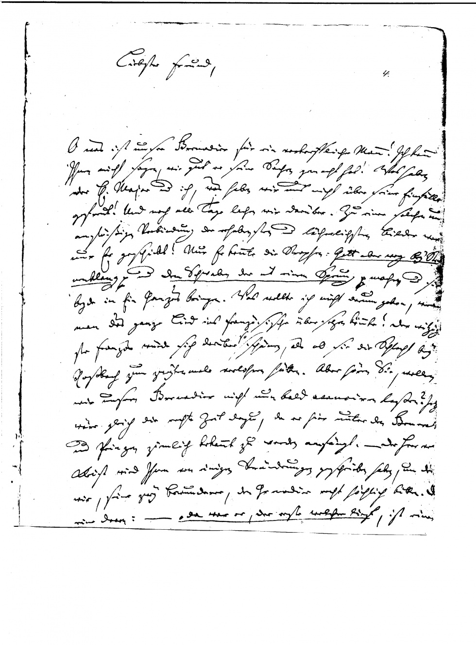 15 Brief Gotthold Ephraim Lessings an Gleim, 12.12.1757 (Gleimhaus Halberstadt CC BY-NC-SA)