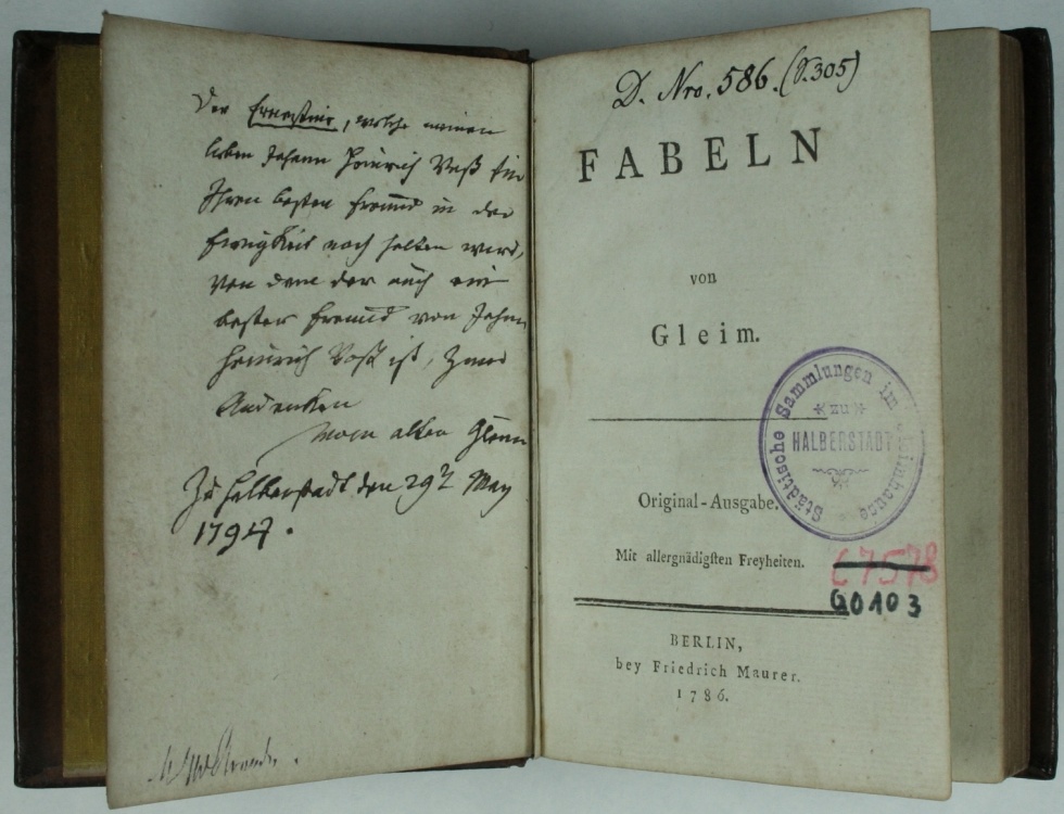 Fabeln (Gleimhaus Halberstadt CC BY-NC-SA)