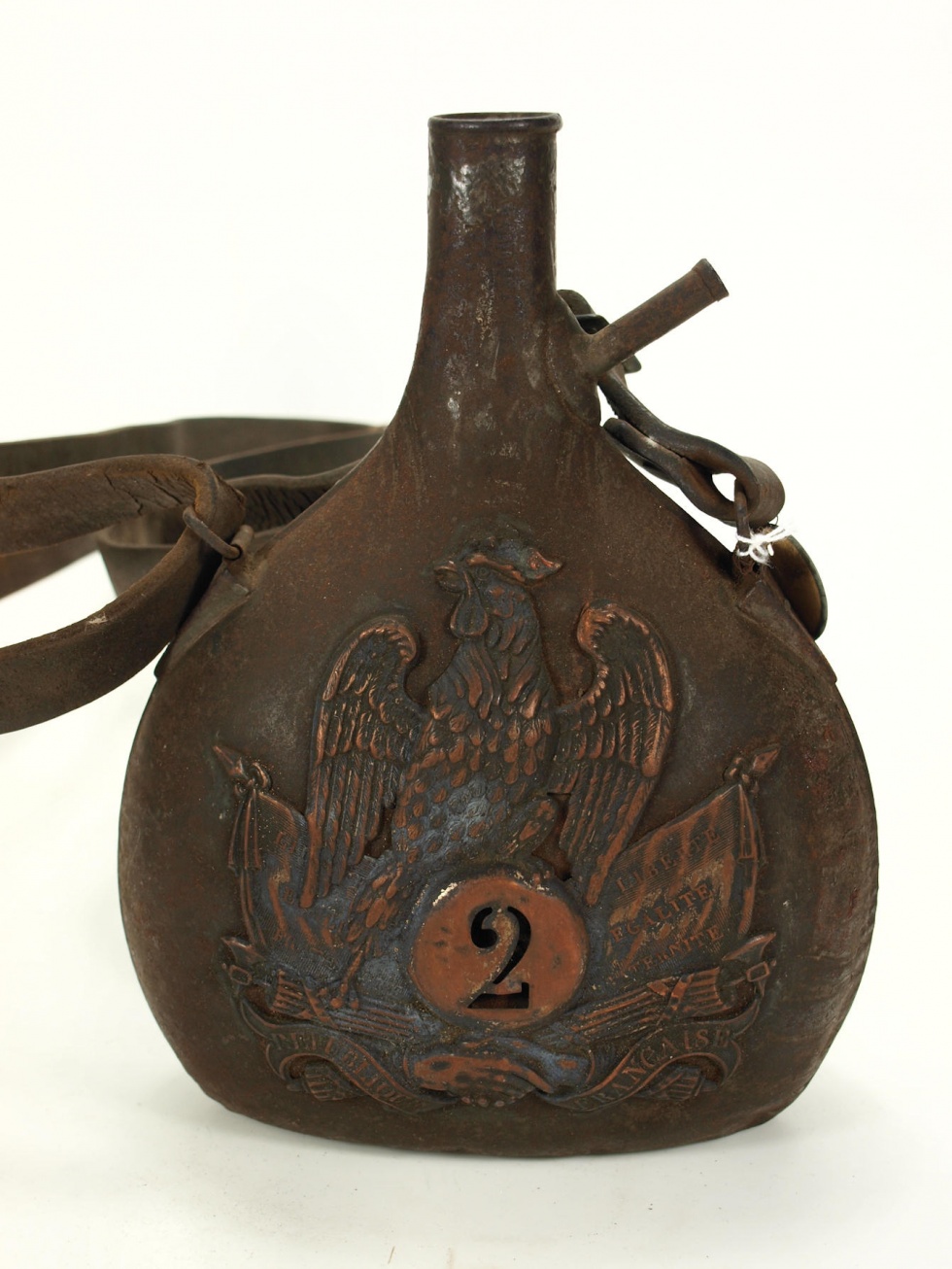 Feldflasche, Frankreich, 19. Jahrhundert (Museum Weißenfels - Schloss Neu-Augustusburg CC BY-NC-SA)