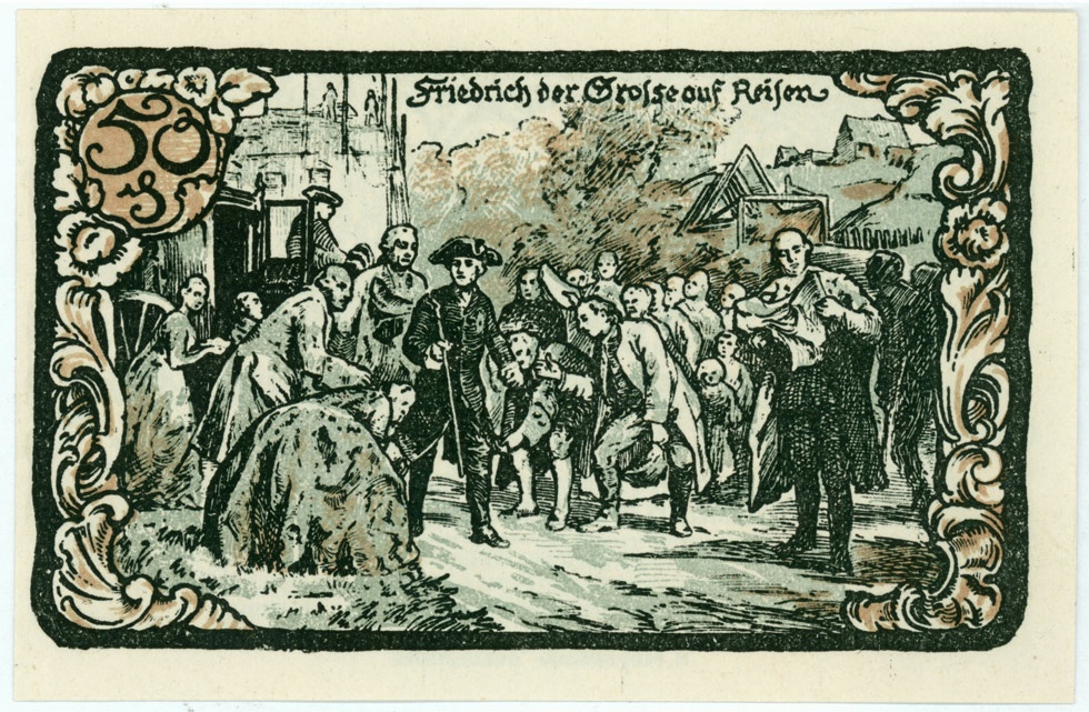 Serienschein Gemeinde Friedrichsbrunn (50 Pfennig) (Kulturstiftung Sachsen-Anhalt CC BY-NC-SA)