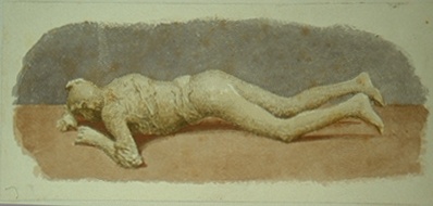 Gipsabguss einer Frau Mus. Pompeji Nr. 40 (Winckelmann-Museum Stendal CC BY-NC-SA)