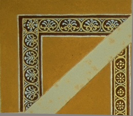 Eckstück von Filigranborte, früher 4. Stil, gelbgrundig (Winckelmann-Museum Stendal CC BY-NC-SA)