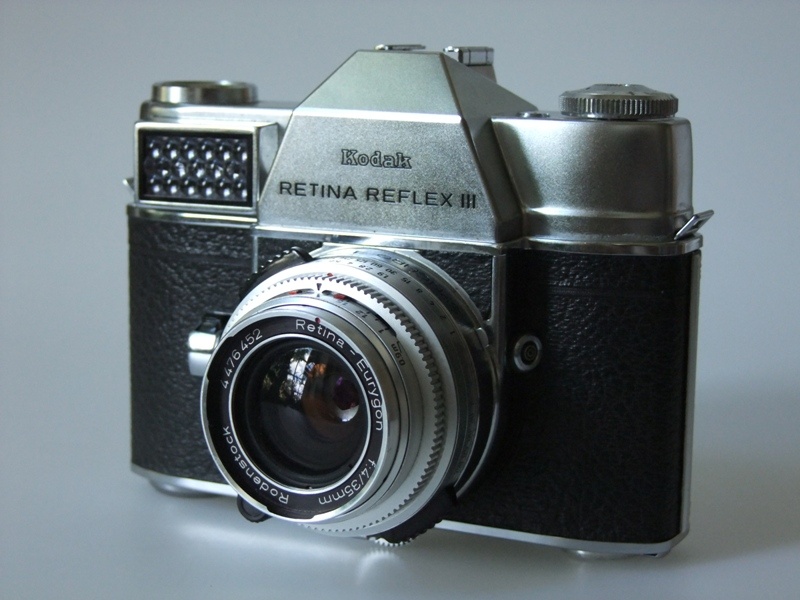 Fotoapparat Kodak Retina Reflex III (Industrie- und Filmmuseum Wolfen CC BY-NC-SA)
