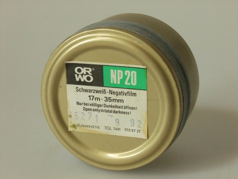 S/W Negativfilm ORWO NP 20,  17m (Industrie- und Filmmuseum Wolfen CC BY-NC-SA)