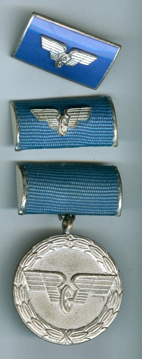 Medaille für treue Dienste bei der Deutschen Reichsbahn in Silber, DDR, 1963-1973 (Museum Weißenfels - Schloss Neu-Augustusburg CC BY-NC-SA)