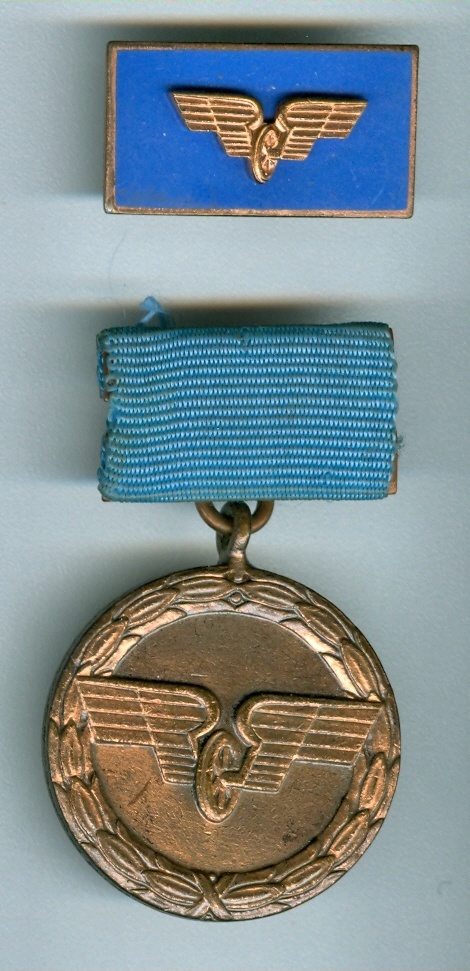 Medaille für treue Dienste bei der Deutschen Reichsbahn in Bronze, DDR, 1956-1963 (Museum Weißenfels - Schloss Neu-Augustusburg CC BY-NC-SA)