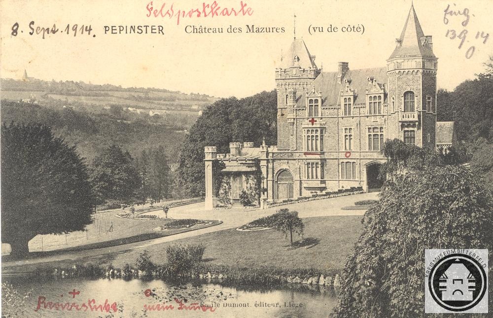 Ansichtskarte - Pepinster, Belgien (Château des Mazures) (Kreismuseum Bitterfeld CC BY-NC-SA)