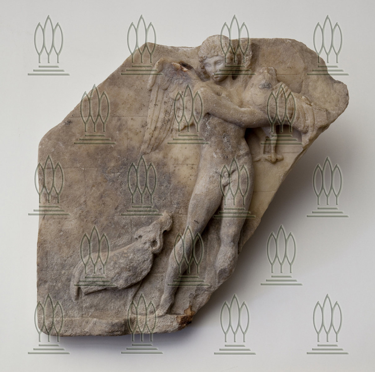 Relief mit Eros und Hähnen (Kulturstiftung Dessau-Wörlitz CC BY-NC-SA)