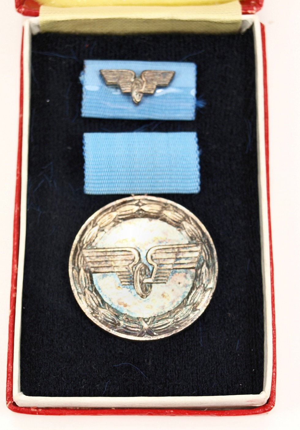 Medaille für treue Dienste bei der Deutschen Reichsbahn in Silber, DDR, 1970-1989 (Museum Weißenfels - Schloss Neu-Augustusburg CC BY-NC-SA)