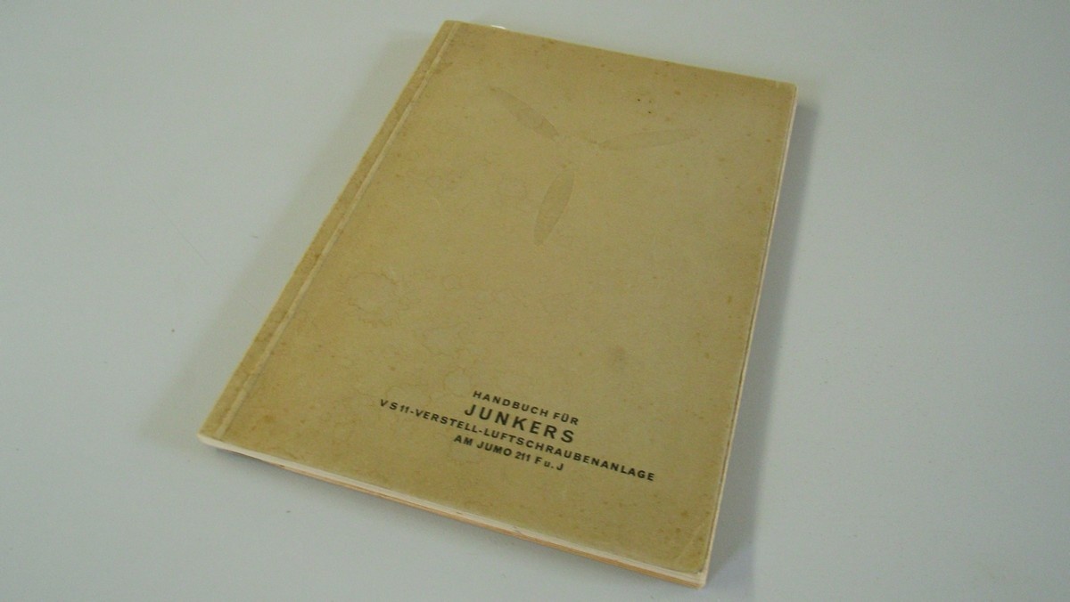 Handbuch für Junkers VS 11 Verstell - Luftschraubenanlage (Heimatmuseum Alten CC BY-NC-SA)