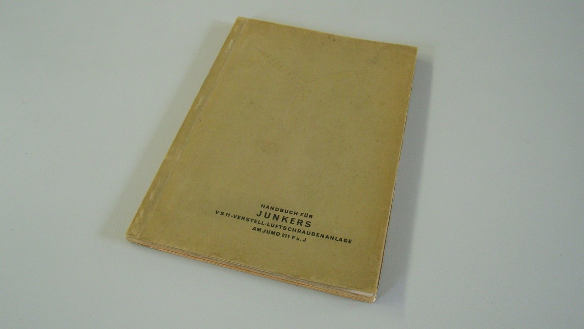 Handbuch für Junkers VS 11 Verstell - Luftschraubenanlage 2. Exemplar (Heimatmuseum Alten CC BY-NC-SA)
