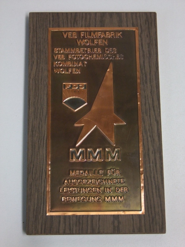 Auszeichnung MMM Filmfabrik Wolfen (Industrie- und Filmmuseum Wolfen CC BY-NC-SA)