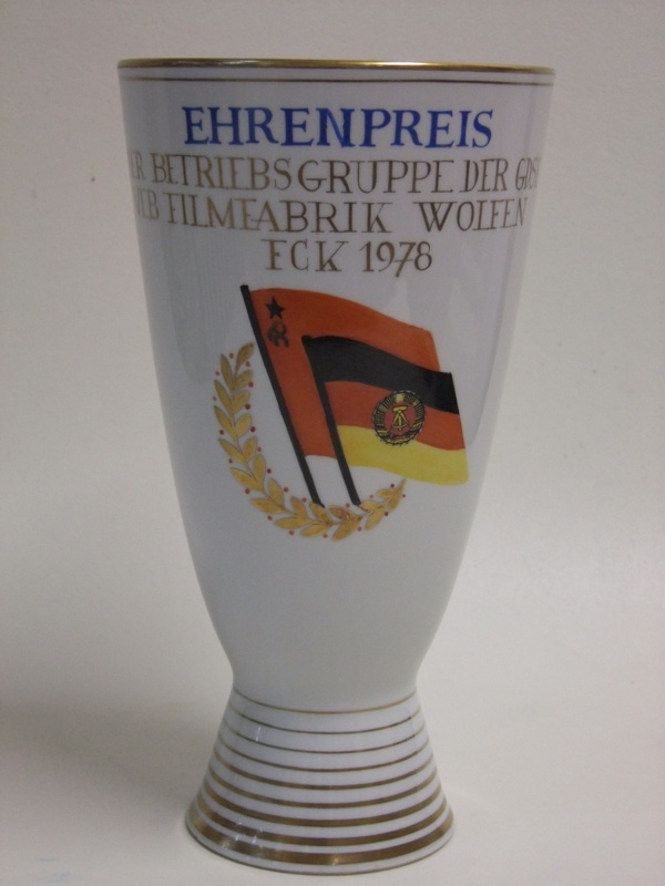 Vase als Ehrenpreis (Industrie- und Filmmuseum Wolfen CC BY-NC-SA)