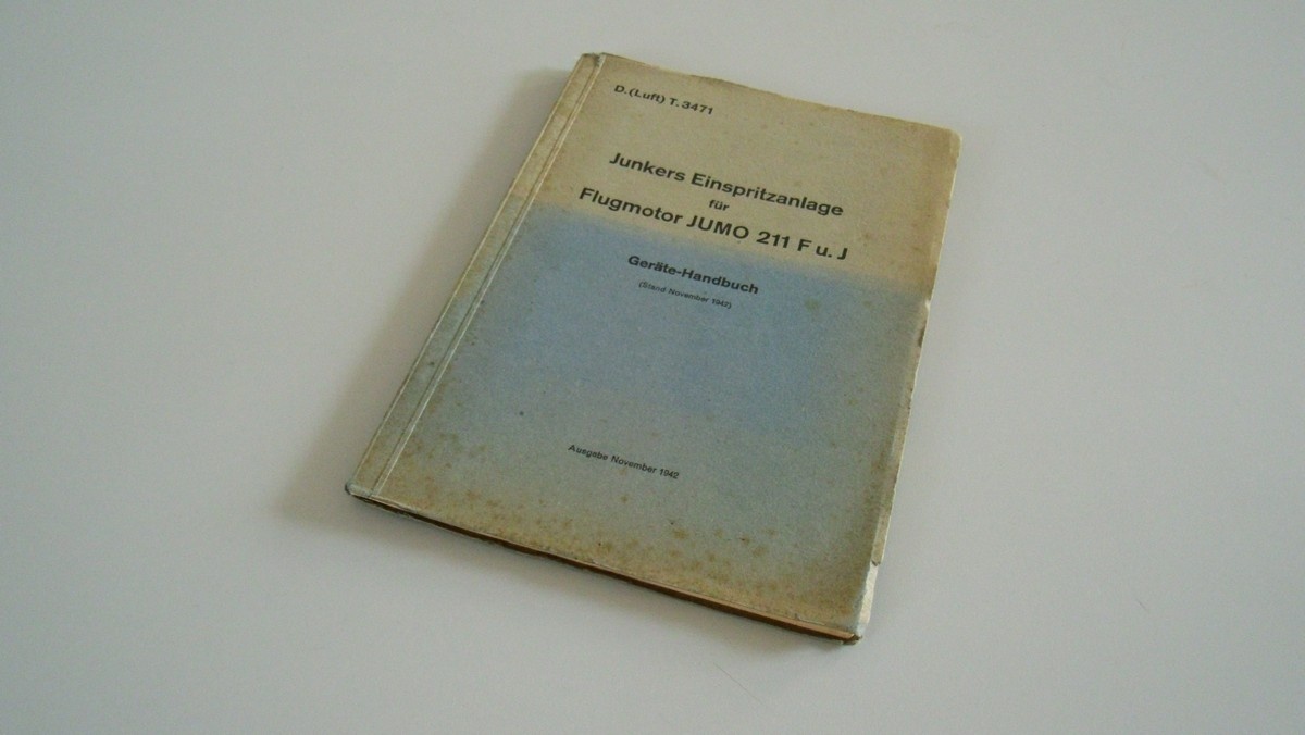 Geräte - Handbuch Junkers Einspritzanlage 2. Exemplar (Heimatmuseum Alten CC BY-NC-SA)